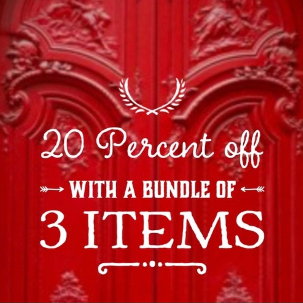 BUNDLE 3 ITEMS AND GET 20% OFF!